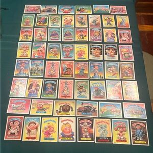 Garbage Pail Kids Collectible Trading Sticker Cards From 1980s  - Lot of 60